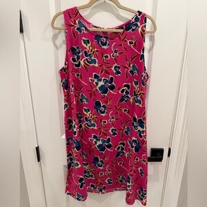 Halogen Pink and Blue Floral Mini Dress